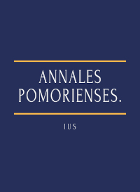 					Pokaż Nr 4 (2025): Annales Pomorienses. Ius
				